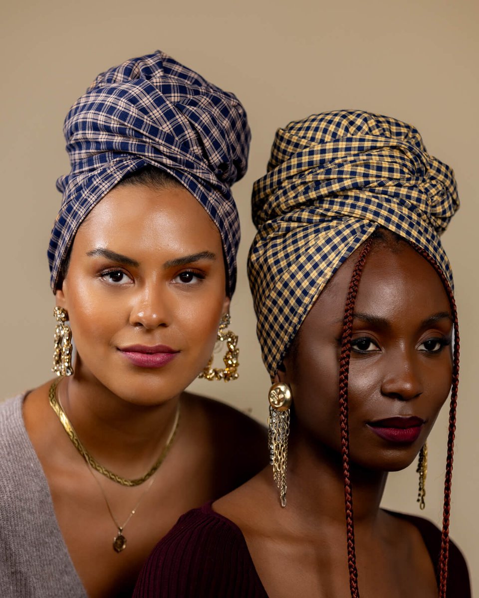 FanmDjanm's tweet photo. The perfect headwrap prints for this season. Style with your favorite knits, denim, or menswear inspired looks.⁠
⁠
Maya and Jay are rocking the newest Belem and Durban headwraps, currently on sale in our Paola's picks collection! Get 20% off all of our founder's, favorites! https://t.co/bGQIF1n4zO