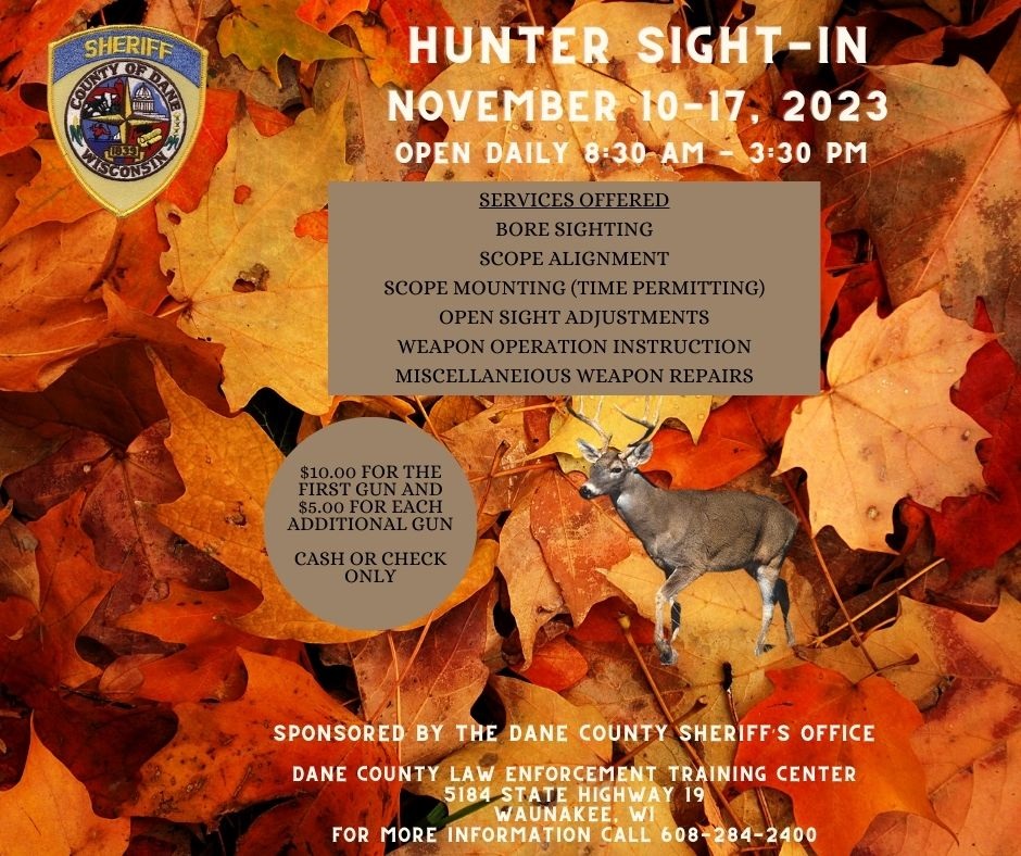 2023 Hunter Sight-In Schedule ocv.im/7CRWRaC