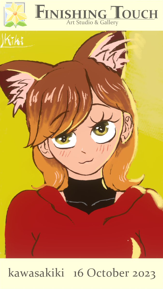 KawasakikiVr's tweet image. I made a fanart of @MixieVRC in her world called "Finishing Touch" ! Thank you for creating such crazy worlds for everyone on to use!🧡

#Vrchat #Vr #paining