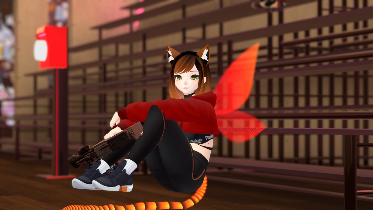 KawasakikiVr's tweet image. I made a fanart of @MixieVRC in her world called "Finishing Touch" ! Thank you for creating such crazy worlds for everyone on to use!🧡

#Vrchat #Vr #paining