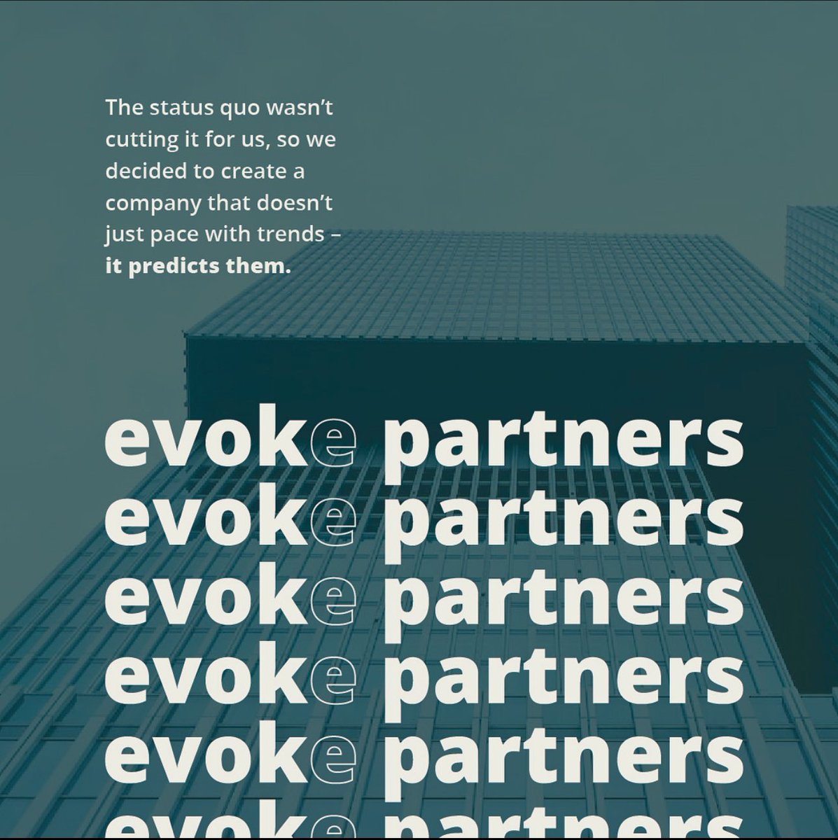 REAL ESTATE • ENERGY • DISRUPTIVE TECH  

#evokepartners #launch #RealEstate #energy #tech #proptech