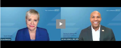 America's Physician Groups (@amerphysgrps) on Twitter photo APG President and CEO <a href="/SusanDentzer/">Susan Dentzer</a> speaks with <a href="/JeromeAdamsMD/">Jerome Adams</a> about his upcoming keynote "How Can We Advance Health Equity Against the Odds? Lessons from the Trenches," at #APGFallCon23.
#healthequity #healthdisparities
Watch the short clip here: youtu.be/5rl0bzADmyI APG President and CEO <a href="/SusanDentzer/">Susan Dentzer</a> speaks with <a href="/JeromeAdamsMD/">Jerome Adams</a> about his upcoming keynote "How Can We Advance Health Equity Against the Odds? Lessons from the Trenches," at #APGFallCon23.
#healthequity #healthdisparities
Watch the short clip here: youtu.be/5rl0bzADmyI
