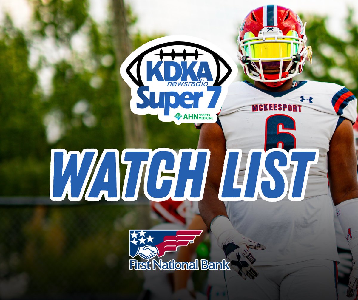 Check out who balled out in Week 7 &amp; earned a spot on our latest #KDKASuper7 Watch List‼️👀

📝: audacy.com/kdkaradio/spor…

Presented by #FirstNationalBank 

#KDKAFridayNightLights #GoNextLevel #WPIAL