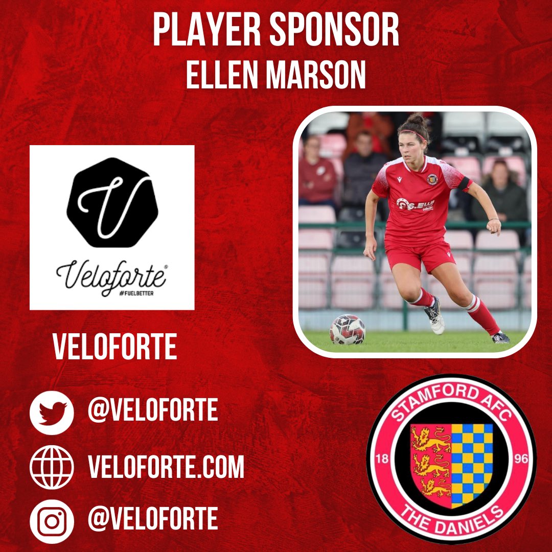 PLAYER SPONSORSHIP 🔴⚫️

Thank you to Veloforte for their sponsorship of Ellen Marson. 

Check out their social media via the details below !