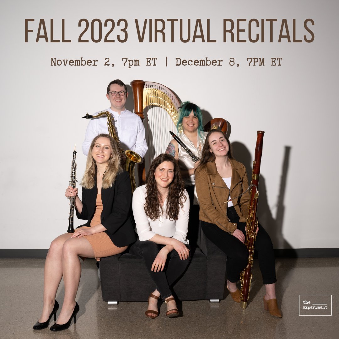Mark your calendars for our
upcoming virtual recitals: 11/2 and 12/8 at 7pm ET! 🎧

All the details (+sneak peeks+bloopers)
coming soon! We hope to see you there!

P.S. Both programs are unique, so come to both! Ticket
model is pay-as-you-can. #newmusic #virtualconcert #musochat