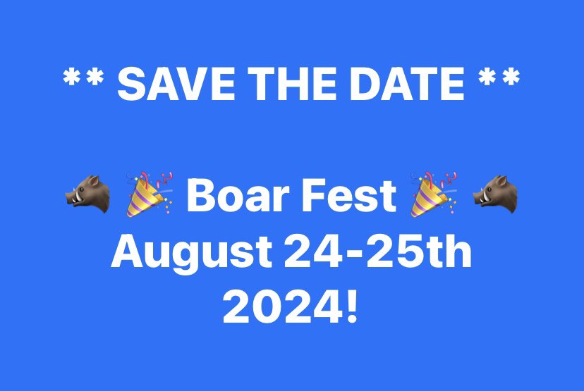 For all those who don’t know - next year marks our centenary year as Bradford Salem RFC 🏉  

We will be kicking off our centenary year of celebrations with BOAR FEST 🎉 🎉🎉

Details on other events will be coming soon … trust me it is going to be a blooming brilliant year 👍🏼