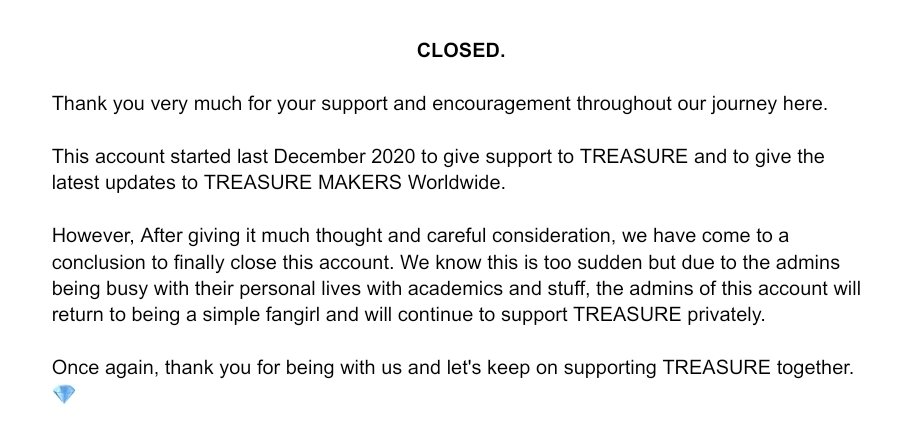 trsrupdates's tweet photo. CLOSED. https://t.co/quSh2H7XL6