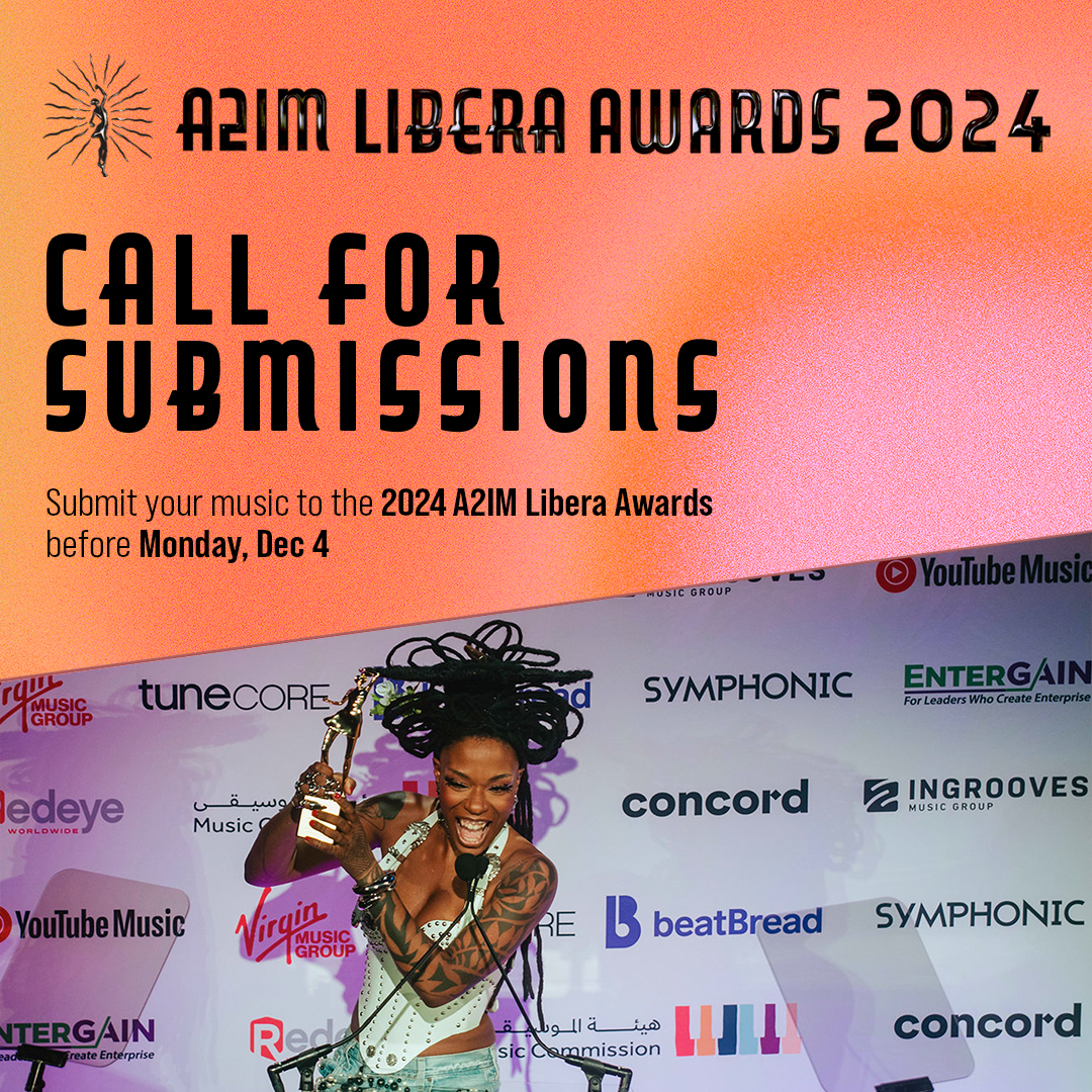 Submissions are now 𝓞𝓟𝓔𝓝 for the 2024 A2IM Libera Awards! Submit your music for consideration at the largest celebration of independent music globally by Monday, Dec 4th! For a how-to guide on submissions, head over to bit.ly/3FkBNyp #A2IM #LiberaAwards