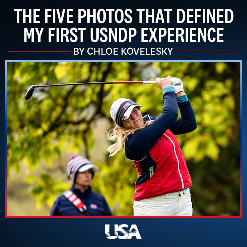 usndpgolf's tweet photo. "The day before I left for Canada, I had a very important appointment: get my nails done in red, white and blue." ๐บ๐ธ
@kovelesky wrote about representing the #USNDP at its first-ever event with some of her favorite photos from the week. Read below.
๐ธChristian Bender/@GolfCanada