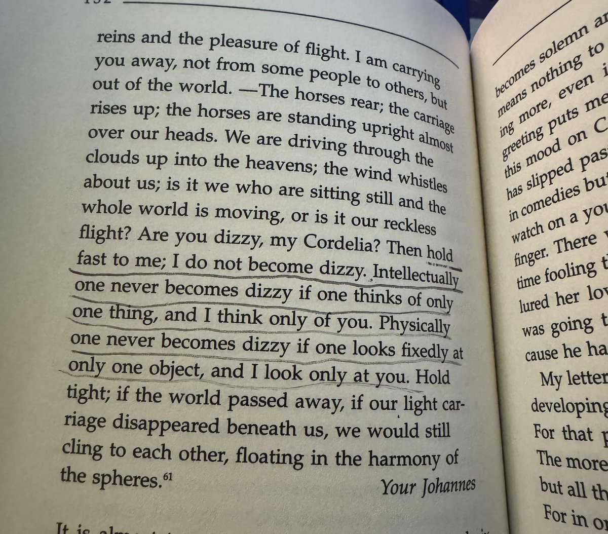 Kierkegaard before and after interacting with a woman:
