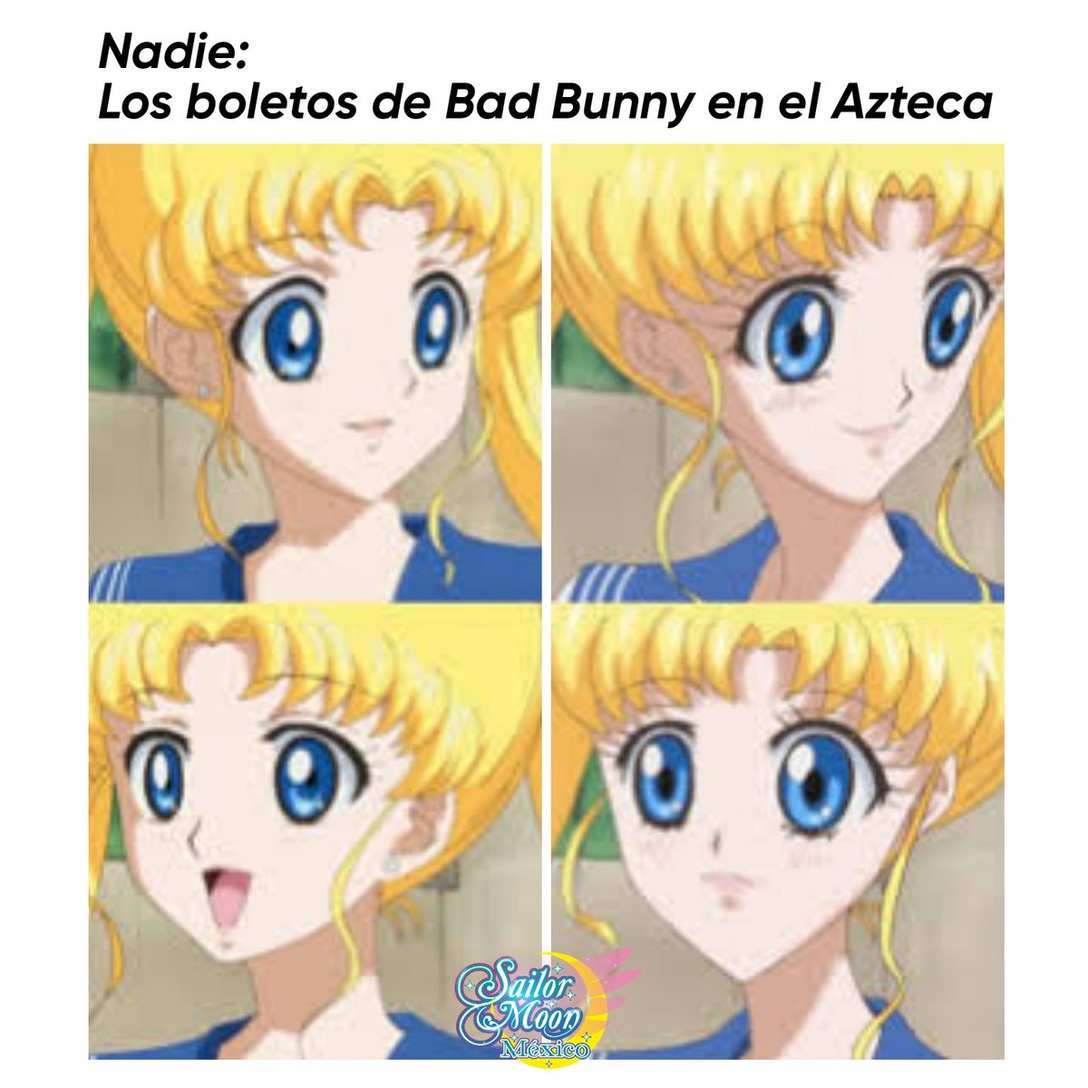 Nadie: Los boletos de Bad Bunny en el Azteca:😍😍😍 #FANART #anime #SailorMoonCosmos #SailorMoon #NewProfilePic #prettyguardiansailormoon #sailormoonth Original: sailormoon_mx