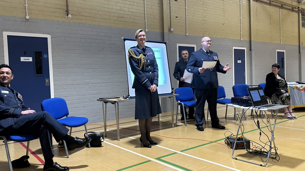 2458RAFAC's tweet photo. @ClareWaltonRAF @rafacaduceus  such an amazing evening when our Sqn was adopted by the branch, thank you Ma’am for your inspirational speech. 
Thanks to all the serving members and all the invited guests. https://t.co/bqi6QGGOII