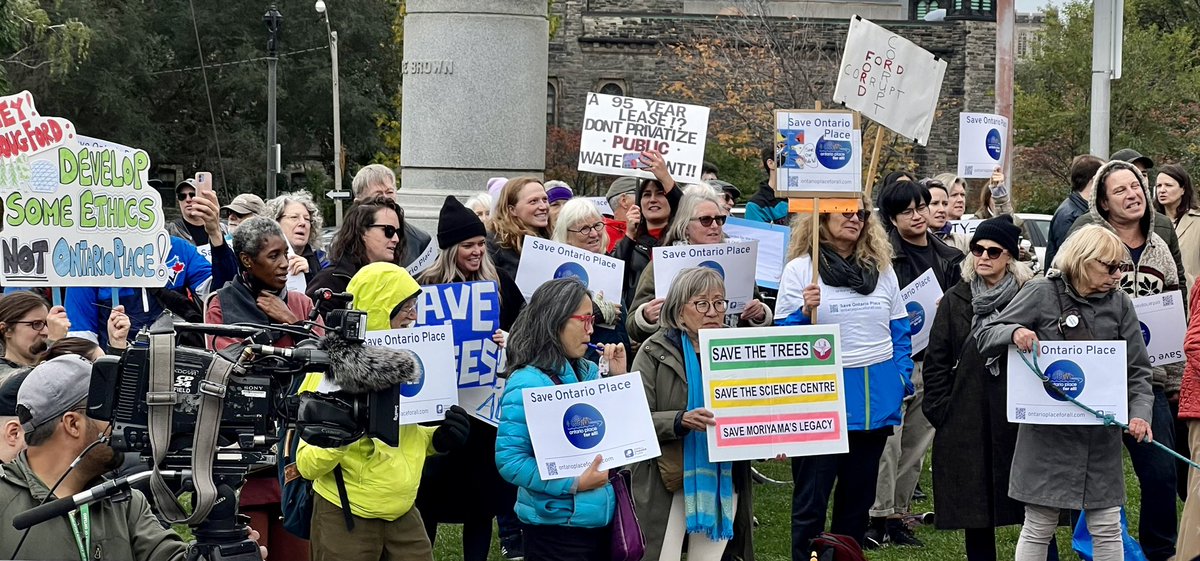 cyclekay's tweet image. Hey hey, ho ho! Therme Spa has got to go!
Great turnout for the Save Ontario Place rally! And let’s not forget about Ontario Science Centre, it needs to stay where it is! 
#SaveOntarioPlace #SaveOSC 
@ONPlace4All @SaveOSC