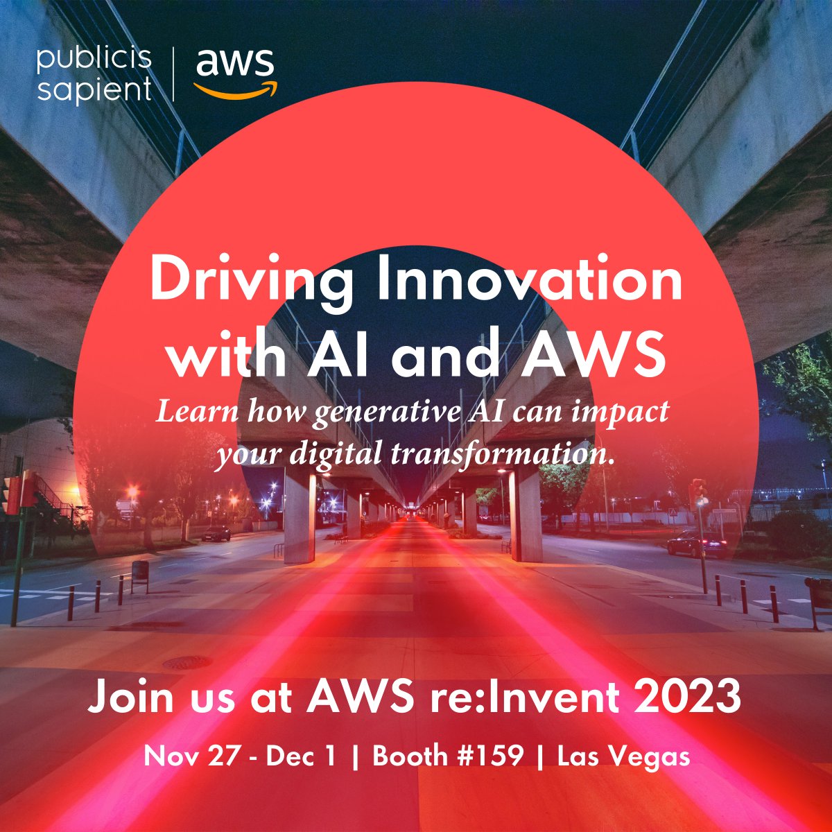 How can organizations effectively implement #AI across their enterprise to spark digital transformation? Join us at @AWSreInvent 2023 as we'll be showcasing just that. bit.ly/45kjvry @AWS #AWSreInvent