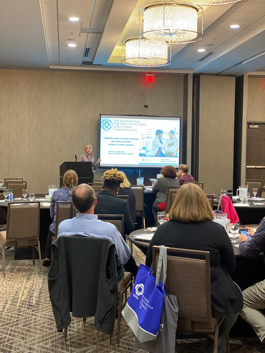 Thank you to the Carolinas Society for Post-Acute and Long-Term Care Medicine for having us at Caring in the Carolinas! We enjoyed meeting so many practitioners, Futures participants, &amp; research grant recipients! Congrats to Thad &amp; Steve on winning our fall mum raffle!