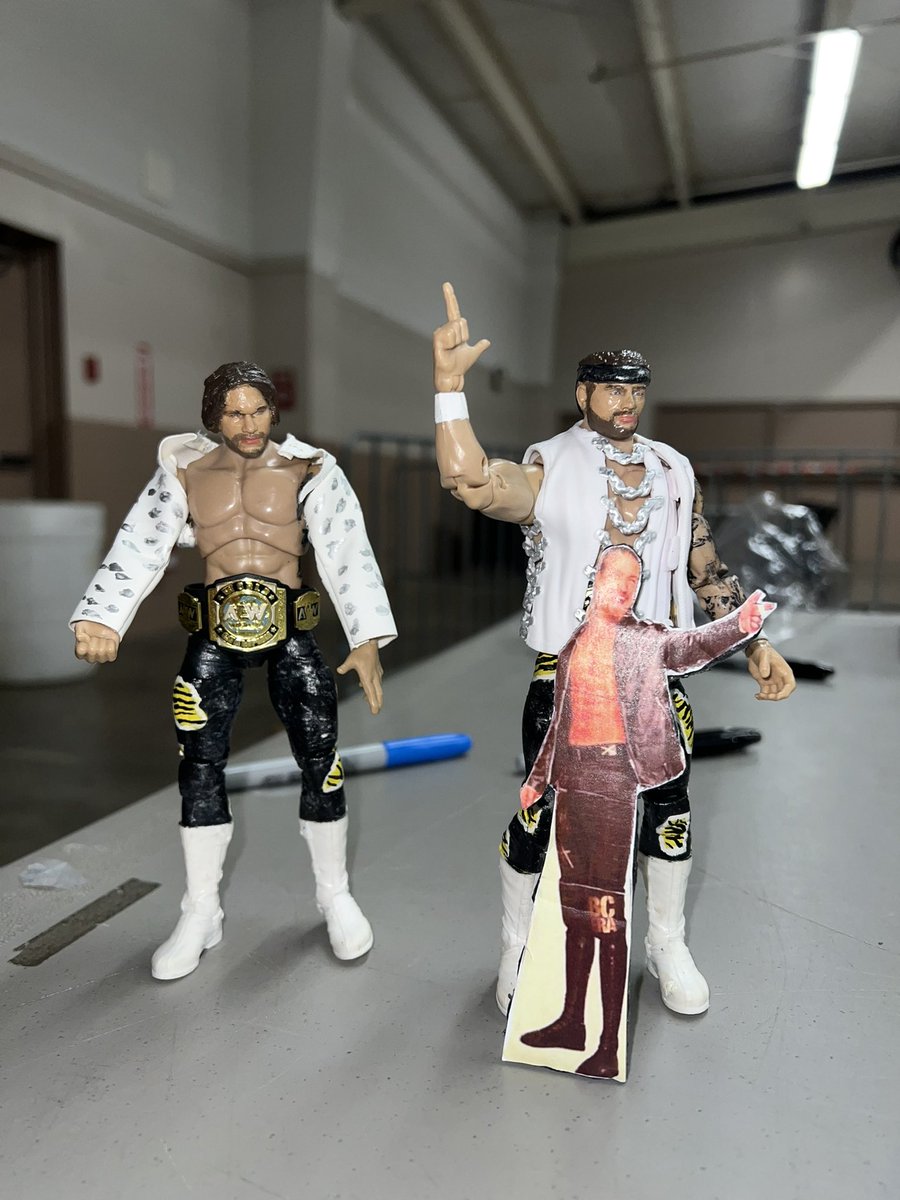 theaustingunn's tweet image. would ya look at that.. a fan made us action figures before @AEW did… LMAOOOOO

#GunnsUp