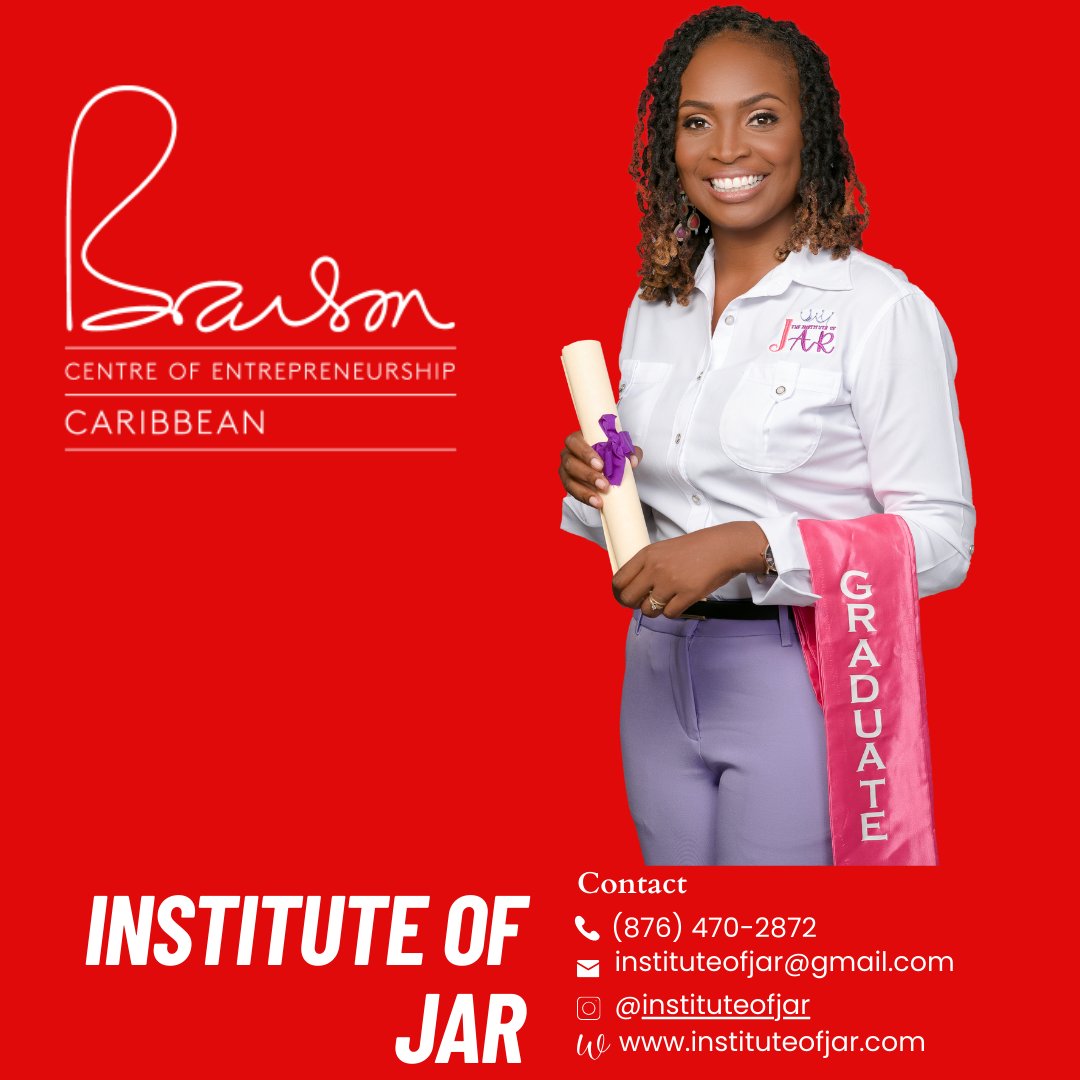 Meet Jannel, the founder of the Institute of JAR, a registered skills training and entrepreneurship school with The Ministry of Education in Jamaica.
Congrats on completing the Branson Centre Accelerator Programme.
#education #bransoncentre