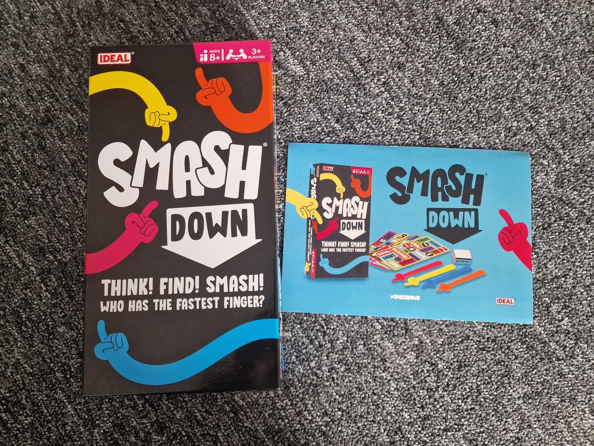 Ready to SMASH down the competition?  Introducing Smash Down, the ultimate trivia game that's lightning-fast and full of fun! Test your reflexes with colourful hand clappers and get ready to SMASH those questions!

#SmashDown @idealgamesuk <a href="/ComeRound/">Come Round</a>