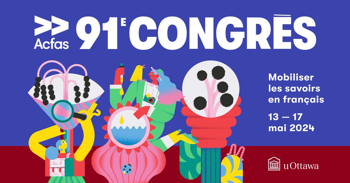 Acfas (@_acfas) on Twitter photo 91e Congrès de l'#Acfas : dernières heures pour déposer une proposition de colloque ou de communication libre ▶️ acfas.ca/evenements/con…
L'appel de propositions se termine le 16 octobre à 23h59! <a href="/uOttawa/">Université d'Ottawa | University of Ottawa</a> 91e Congrès de l'#Acfas : dernières heures pour déposer une proposition de colloque ou de communication libre ▶️ acfas.ca/evenements/con…
L'appel de propositions se termine le 16 octobre à 23h59! <a href="/uOttawa/">Université d'Ottawa | University of Ottawa</a>