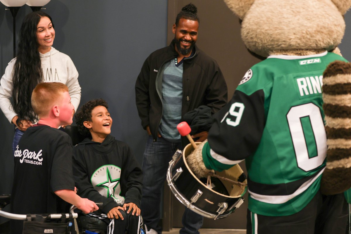 Cedar Park Texas Stars mascot Ringo has one goal