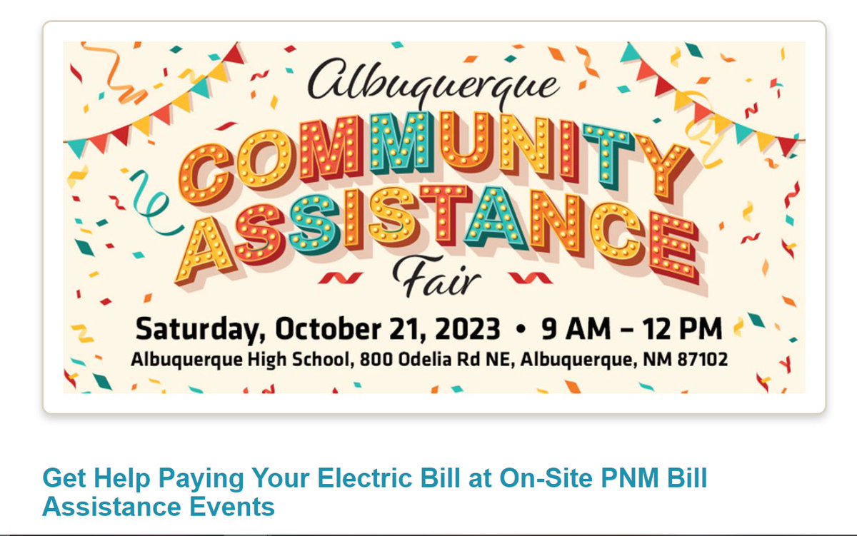 Here is some info for our <a href="/ABQschools/">Albuquerque Public Schools</a> families!