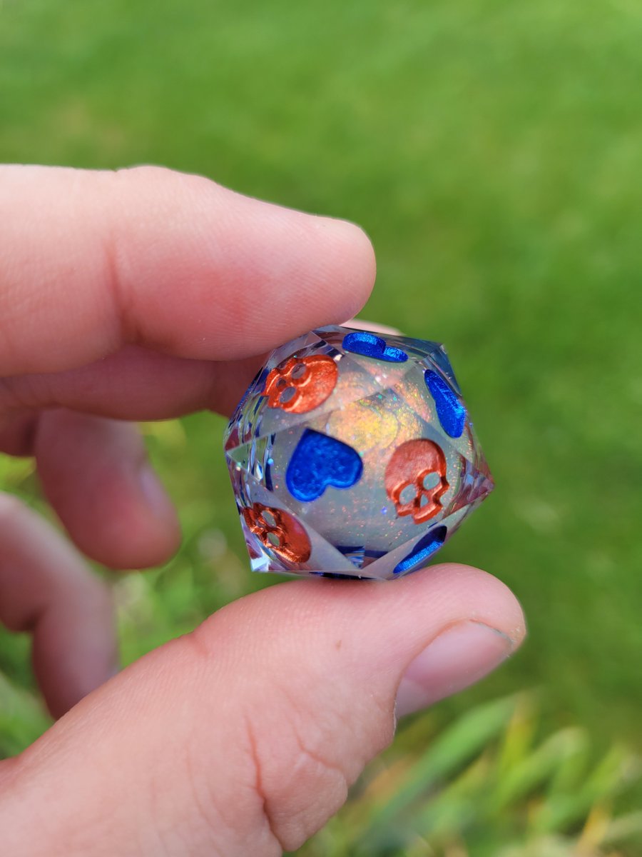 Lots of death save d20s! #handmadedice #dice #dnd #ttrpg #deathsave