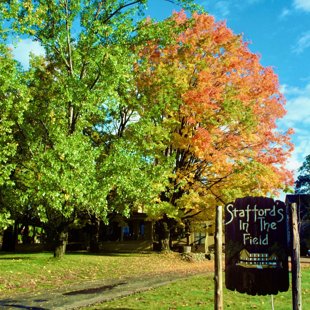 Nothing says autumn like New Hampshire. My favorite place was Stafford’s in the Field. Ramona is no longer with us, along with the aromas wafting from her kitchen.