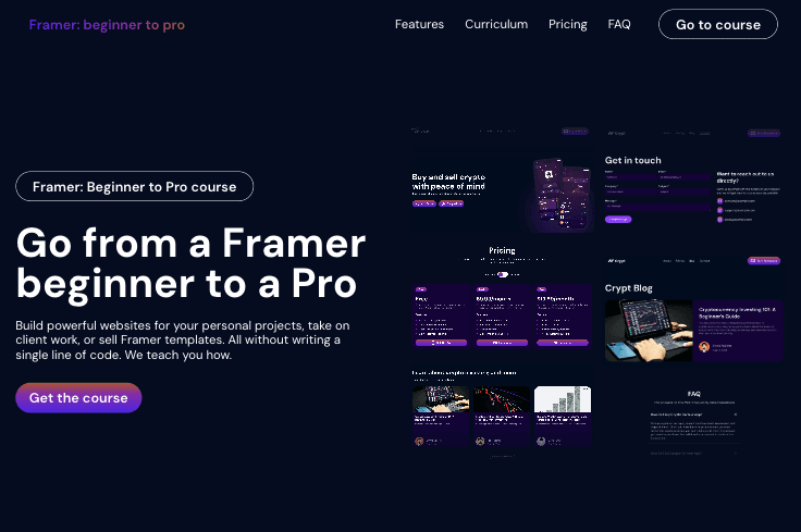 Currently learning <a href="/framer/">Framer</a>

I am taking <a href="/firdavsabdu/">Firdavs.xyz</a> course, which is called "Framer: Beginner to Pro".  It is great so far. :-)