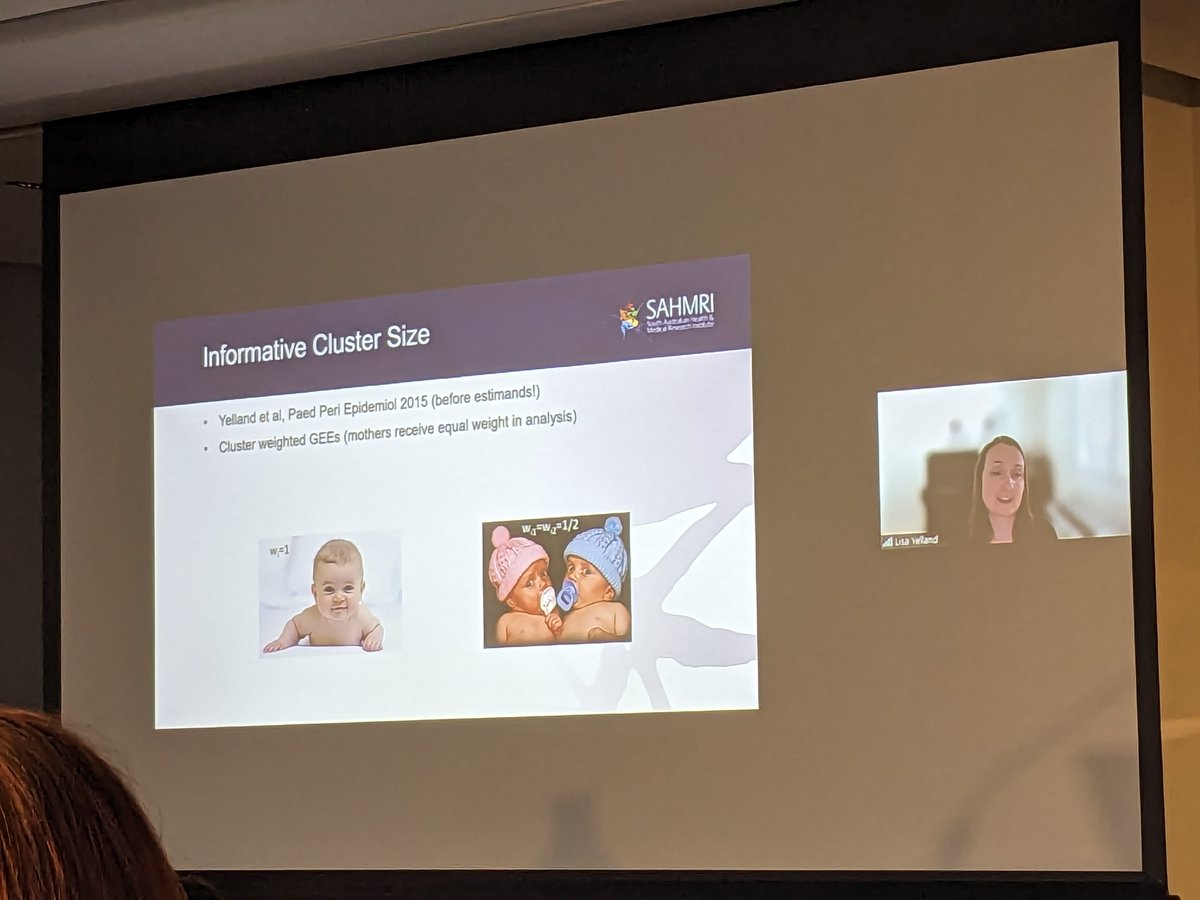 Great to have our international and national speakers join us via webcast for this session on cluster trials Fan Li Laura Balzer @LauraBBalzer Lisa Yelland @LisaYelland