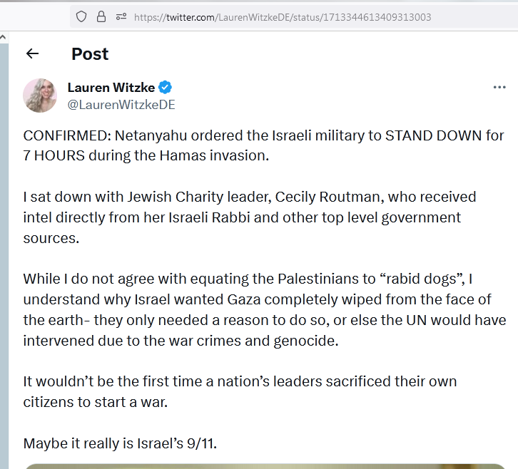xoxobala's tweet photo. @sarahbeth345 We are fighting to prevent extremists on both sides from harming innocent people on again both sides.

Israel ALLOWED the attacks on innocent Israeli civilians and Hamas is part of the game!
They are all together working for NWO! Civilians are NOT invited! https://t.co/iDnhLoW8XY