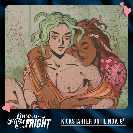 Preview of my piece for <a href="/CurlyFriesZines/">Love At First Fright Zine @ COMPLETED</a> ! If you like boys, monsters, and boyfriends, then I can guarantee you'll love this zine!