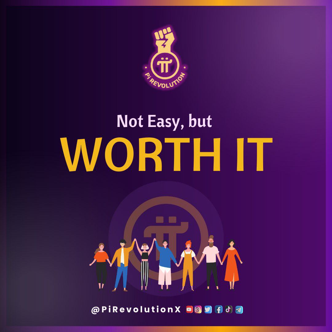 Picture this: A journey filled with challenges, but every step you take brings you closer to a brighter future. #PiNetwork, a revolutionary project, reminds us that success is not easy, but the rewards are truly worth it. Stay determined &amp; embrace the possibilities!