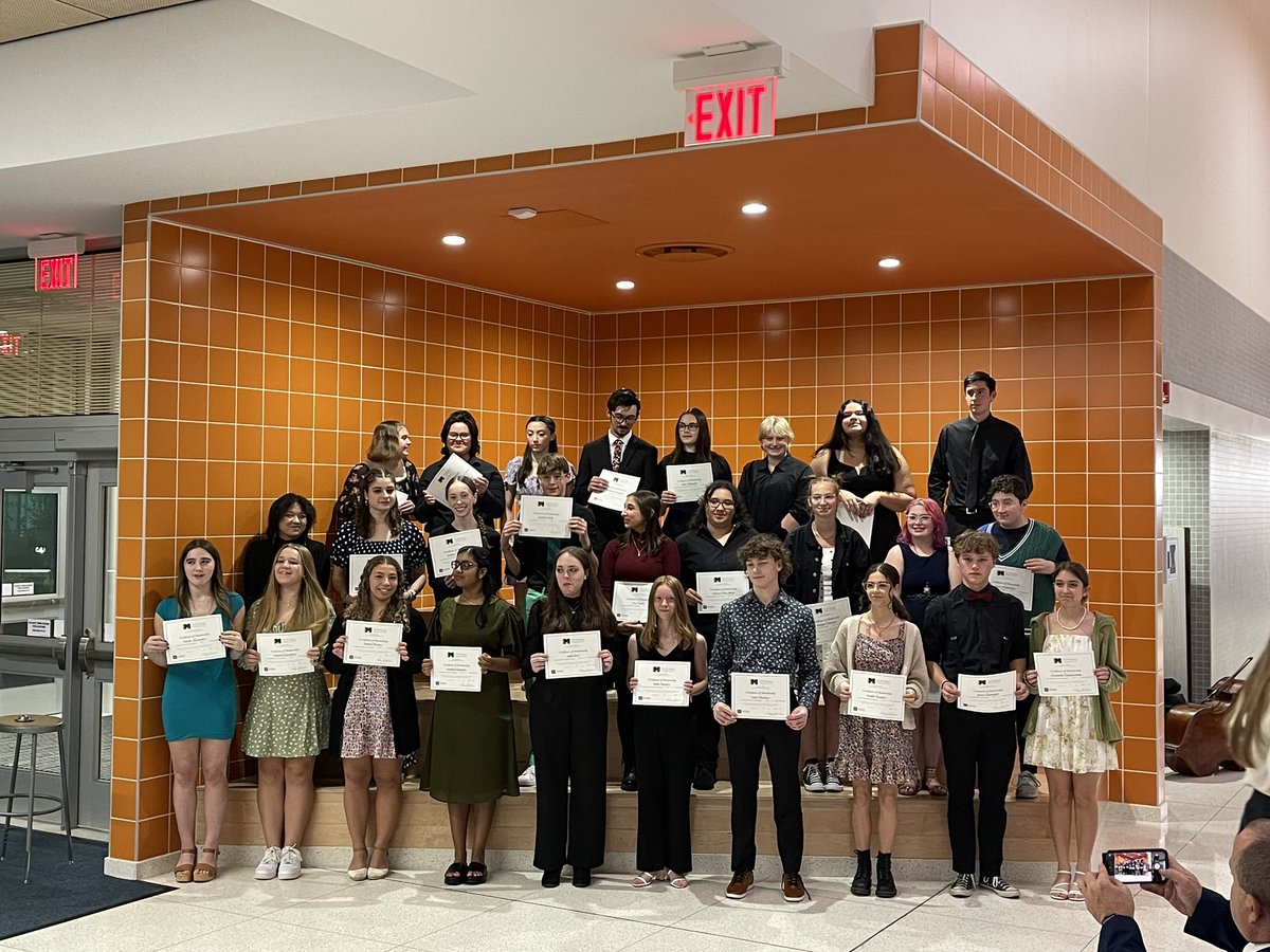 A wonderful evening celebrating our @nafme Tri-M Music Honor Society inductees! 27 new members joined us tonight! We work with the dream team here at @LCSDOfficial! @OfficialNYSSMA #THISisLiverpool