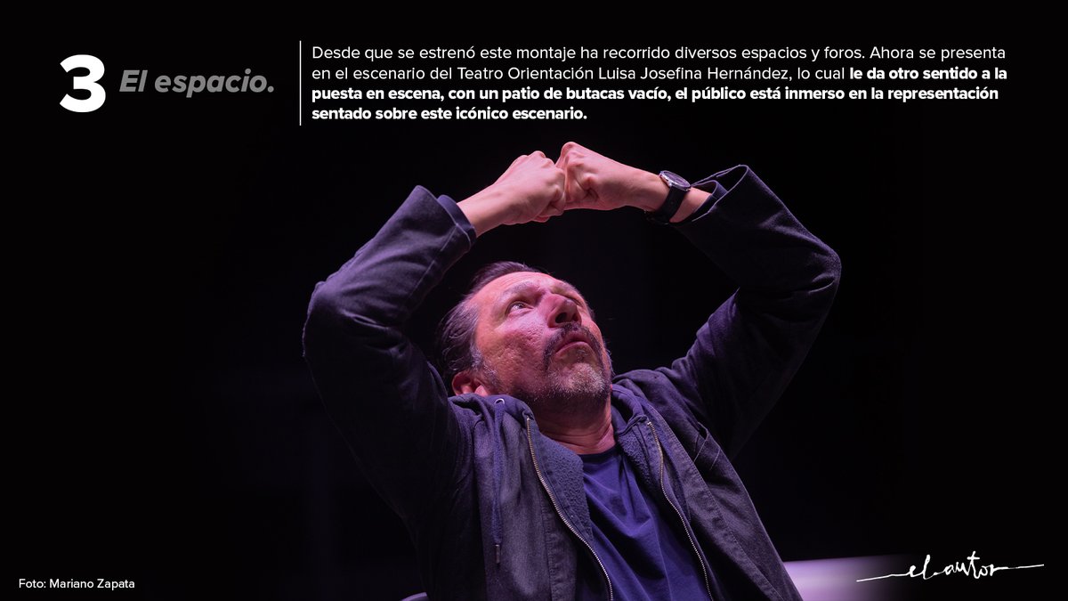 elteatrocdmx's tweet photo. 🚨 ¡Prepárate para una experiencia teatral Diferente! #TimCrouch, escritor de teatro experimental inglés, desafía las normas convencionales para sumergirte en un emocionante juego de roles que desdibuja la línea entre público y actores.
La dirección es de Benjamín Cann. Y las actuación de Enrique Arreola, @santaritamm, @madrid_carmen y @emiliowarrior.
Si necesitas motivos para ver la obra, aquí te compartimos nuestras 3 razones para no perdértela.
Lunes y martes 8PM en el Teatro Orientación del @teatroinbal
@Magnifico_Ent @IQagenciaRP