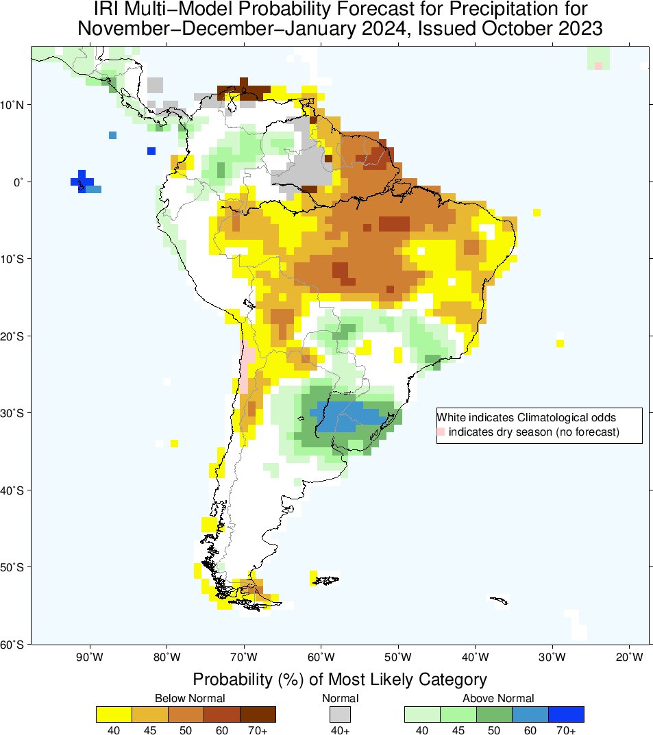 valorsoja's tweet photo. Alerta climática: Se consolida el pronóstico de lluvias inferiores a las normales en la principal región sojera de Brasil https://t.co/B9pBSe1Nfu https://t.co/RDaVQjLa5G
