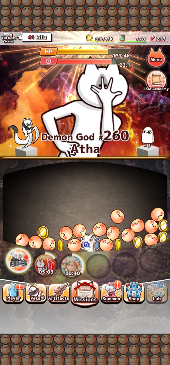 JuBaddest's tweet photo. Currently battling Demon God #260!
Download ⇒ https://t.co/pnuBfSsO47
#JKM3 https://t.co/LKOshivcq7