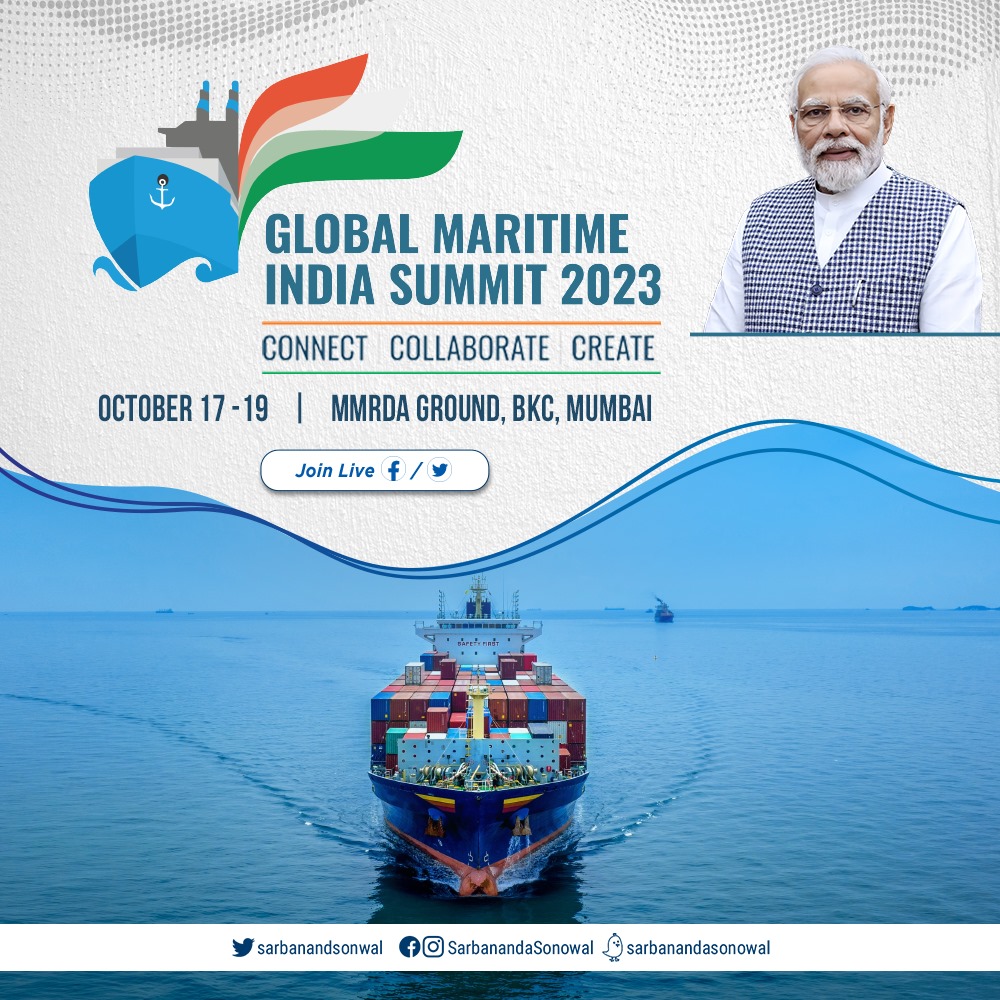 The summit is the biggest Maritime Event in the country. It will witness participation of Ministers from across the globe representing countries from Europe, Africa, South America, Asia (including central Asia, Middle East and BIMSTEC region).
#GlobalMaritimeIndiaSummit2023