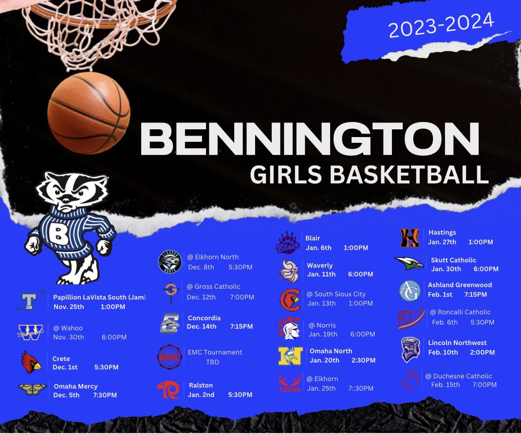 bhsbadgersgbb's tweet photo. Mark your calendars! We get underway in less than a month. GoBadgers! #WeAreBPS https://t.co/xgODi03gvx