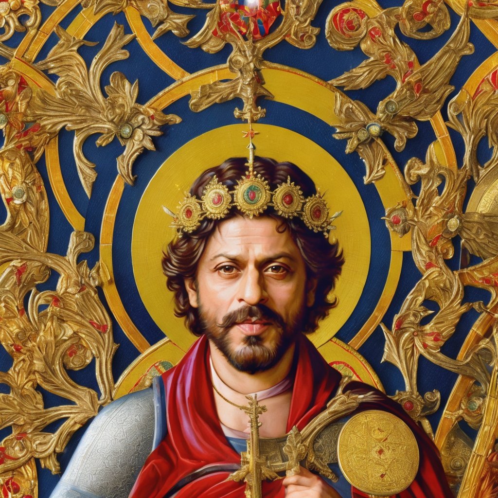 paintedsaintly's tweet photo. . @iamsrk painted saintly 

#ShahRuhKhan https://t.co/uS1jKDQPcz