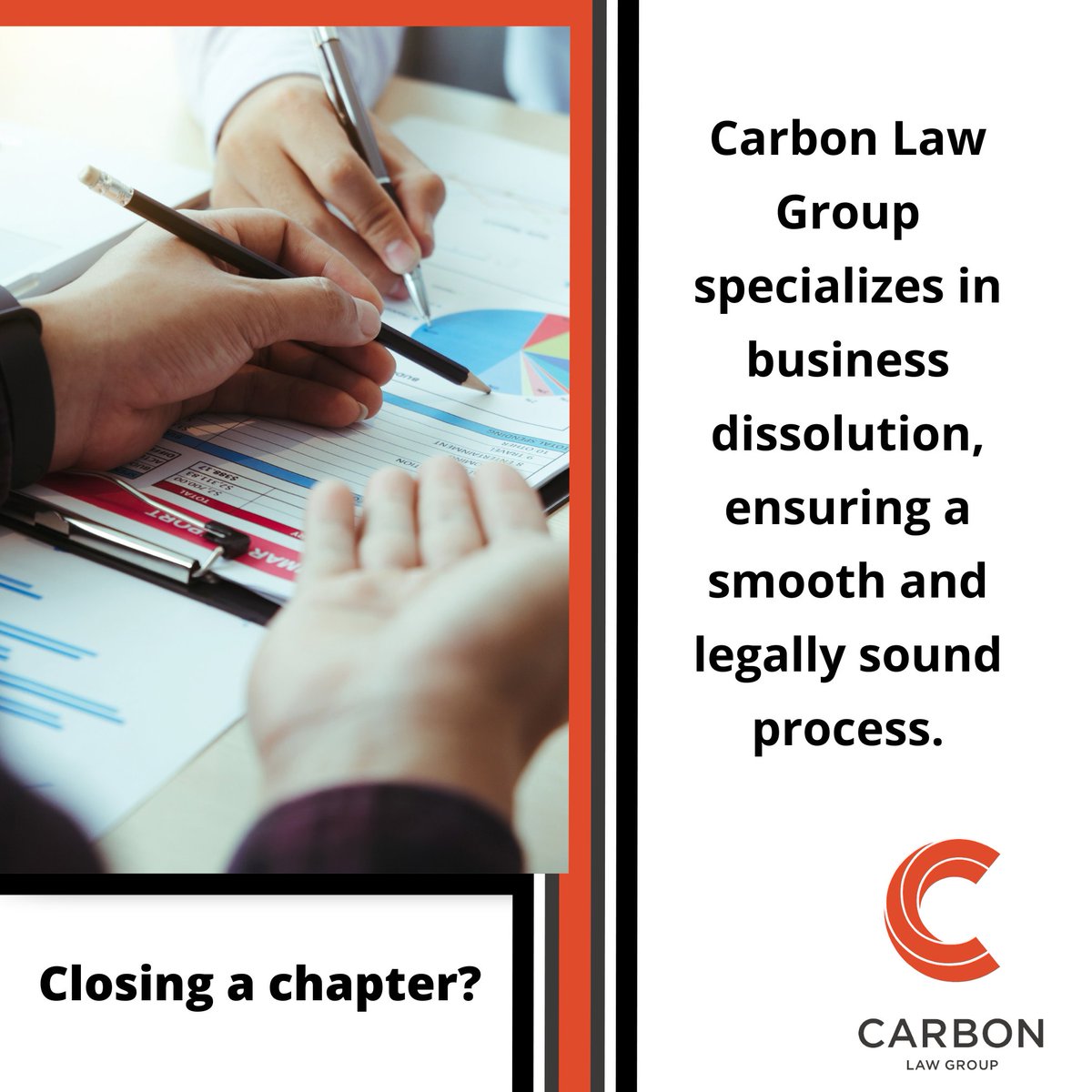 CarbonLawGroup's tweet image. Closing a chapter? Carbon Law Group specializes in business dissolution, ensuring a smooth and legally sound process. Let us guide you through the complexities, making sure you end on a strong note. Ready for a graceful exit? 

#BusinessDissolution #LegalClosure #CarbonLawGroup