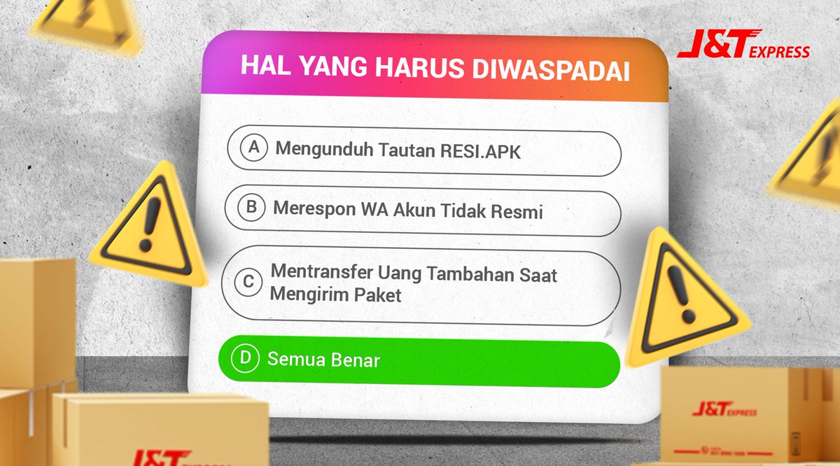 J&T Express Indonesia tweet media