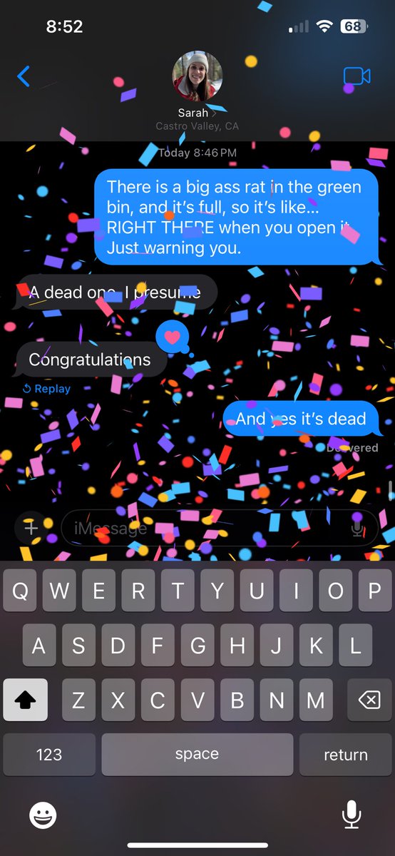 igobymike's tweet photo. THIS is how you use the iOS confetti thing: https://t.co/xOjLEtqTaP