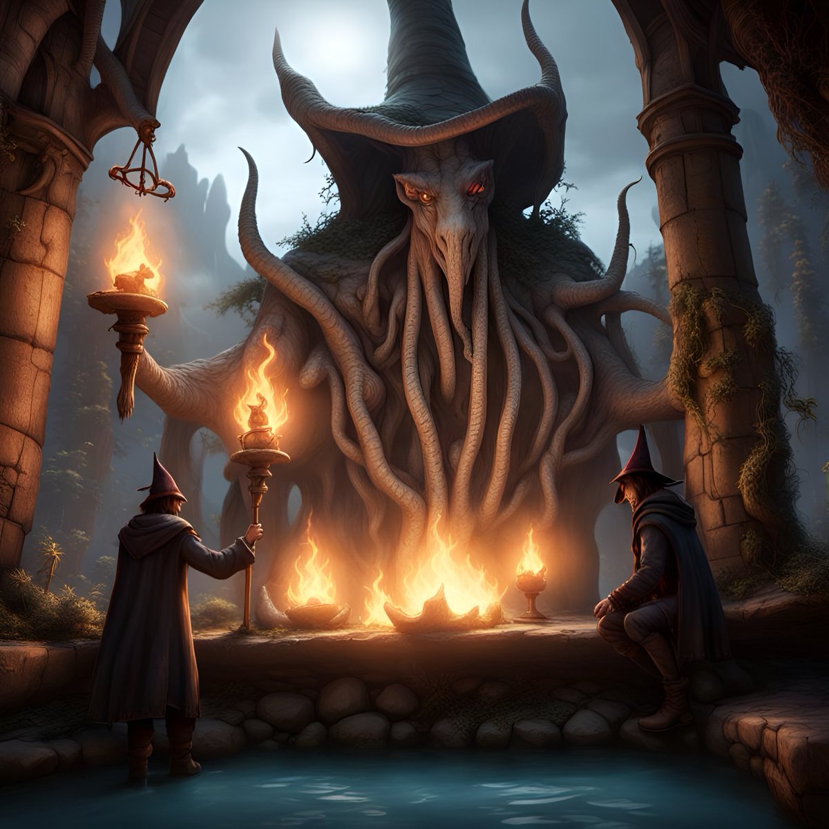 KAPGamingStudio's tweet photo. "Arcane Odyssey - inprocess" - made with @NightCafeStudio 

https://t.co/EZBxFL1sf3

#aiart #nightcafe #digitalart #gamedev #indiedev ##solodev https://t.co/41Lw3H8Ons