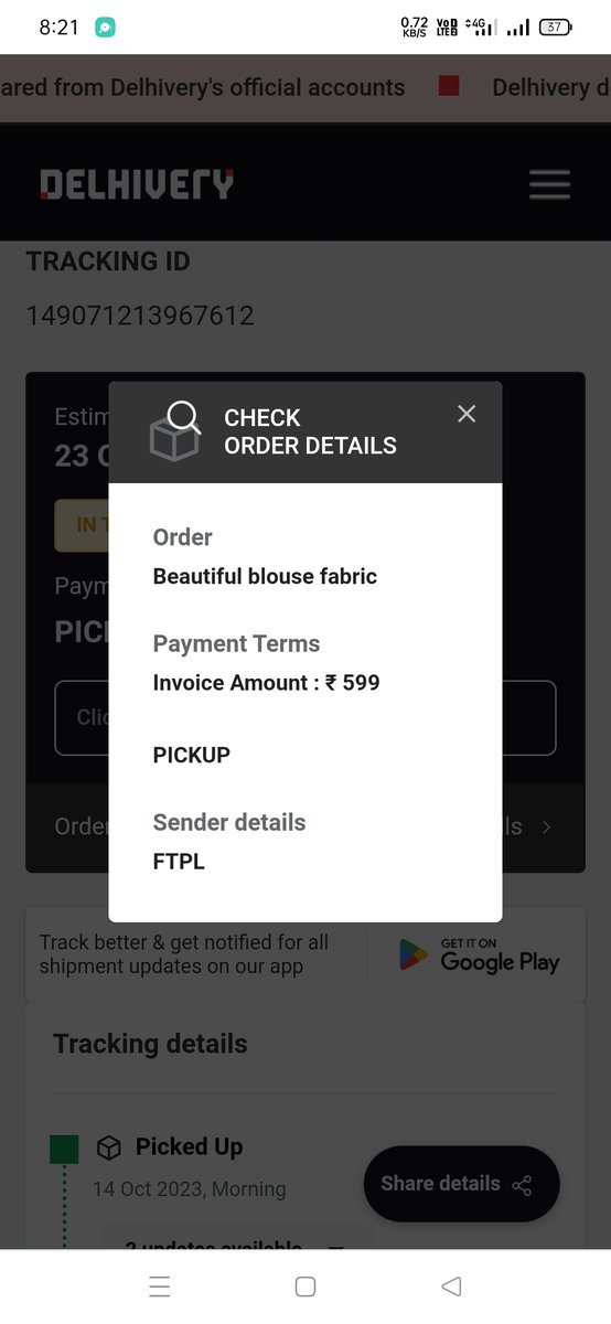 Bejisayani's tweet photo. When I'll get my refund @meesho_support order is already returned https://t.co/Hp4w5SVZtU