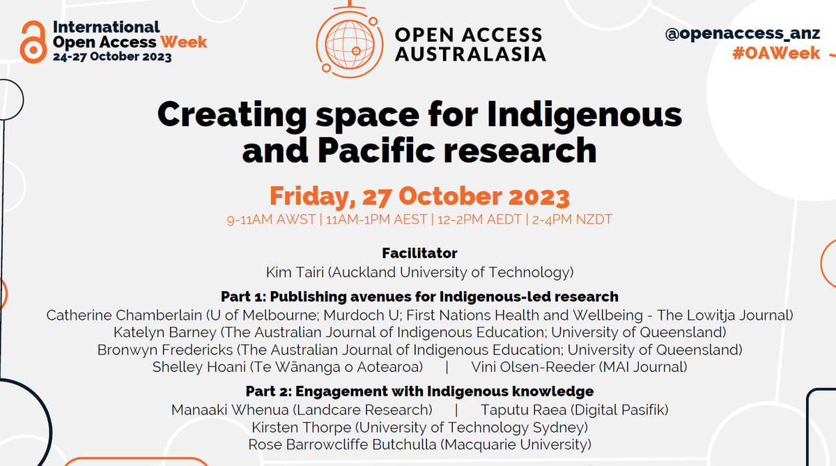 Open Access Australasia tweet media