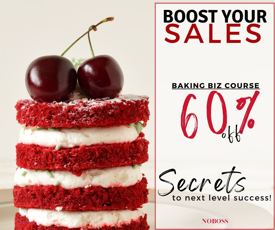 𝗕𝗼𝗼𝘀𝘁 𝗬𝗼𝘂𝗿 #𝗕𝗮𝗸𝗲𝗿𝘆 𝗦𝗮𝗹𝗲𝘀 ~  Course + Website + 2-Hr Coaching
 
#bakingbusiness