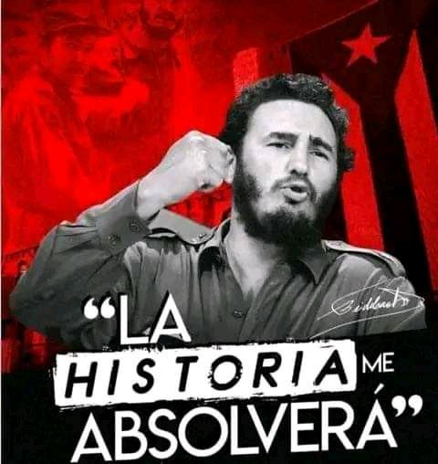 marisolpgarcell's tweet photo. Hoy se cumplen 70 años de que nuestro Invicto Comandante en Jefe hiciera el alegato de su defensa. "La Historia Me Absolverá". 
#CubaViveEnSuHistoria
#FidelViveEntreNosotros 
#PoderPopularMoa https://t.co/bsA5PFeoqQ