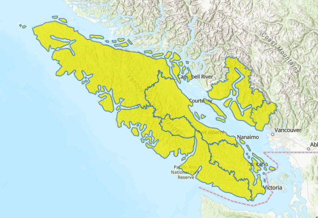 The River Forecast Centre has issued a High Streamflow Advisory for Vancouver Island, the Sunshine Coast &amp; Howe Sound. The public is advised to stay clear of these fast-flowing rivers &amp; potentially unstable riverbanks. More info: ow.ly/7R6j50PXpzb #BCFlood