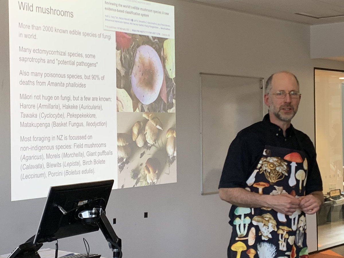DrHHNZ's tweet photo. Incredible last session of our BIOL300 Microbiology course yesterday! Ian Dickie brings in microbial and fermented foods and we try them! Highlights were natto, noble rot, and lambic! Students teach & the teachers serve. Great day! #MicrobesRule @MatthewStott20 @UCNZ @UCNZbiology https://t.co/wDIfev5oo7
