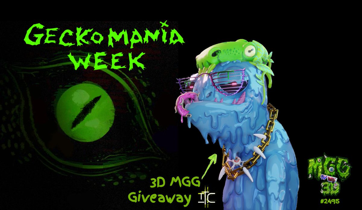 🎉TTC's Gecko Mania GIVEAWAY 🦎🧪🍀💚🎉 To win the Mutant Gecko 3D #2495 objkt.com/asset/KT1N8cao… 🦎Follow @TheTezos & @CyberGeckoGang 🦎RT &💚 🦎Tag 2 $tezos friends 🧪72 hours Check our pinned tweet for ➕activities & #Giveaways GL🍀#StrongerTogether